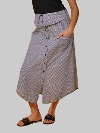 Gonna 312520103 Midi Modello Camicia