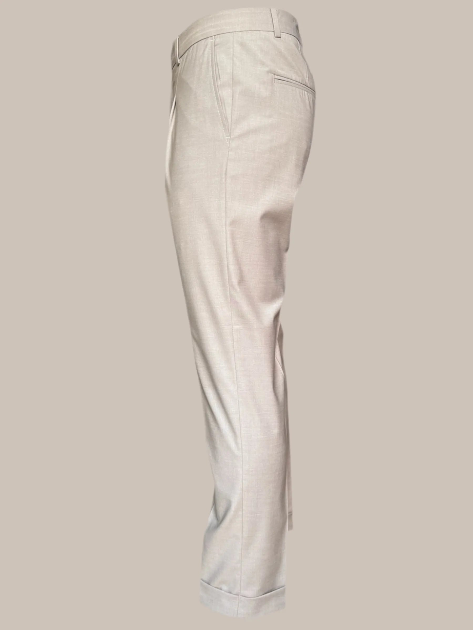 Pantalone in tela con tasche alla francese ELIO SANTINI