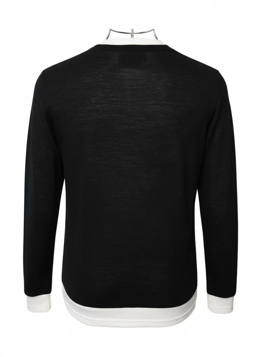 Maglia Giro Collo Micro Trama