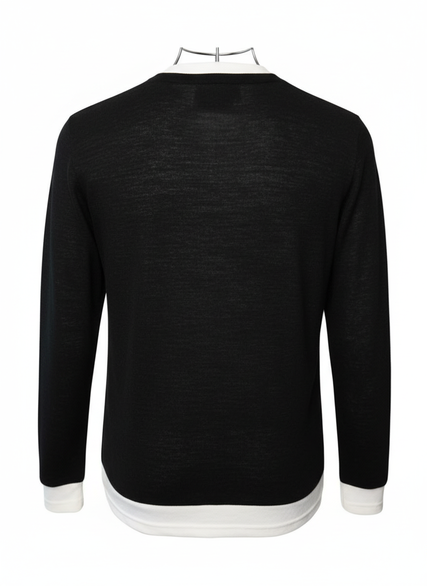 Maglia Giro Collo Micro Trama