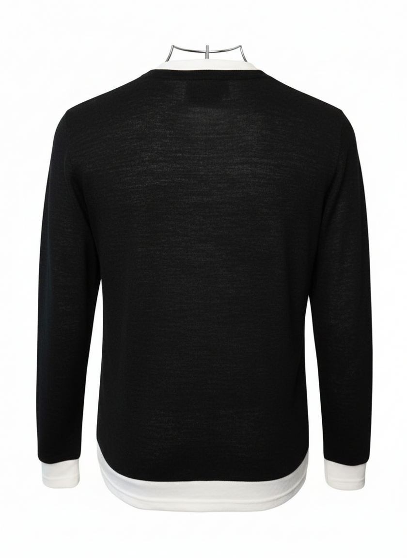 Maglia Giro Collo Micro Trama