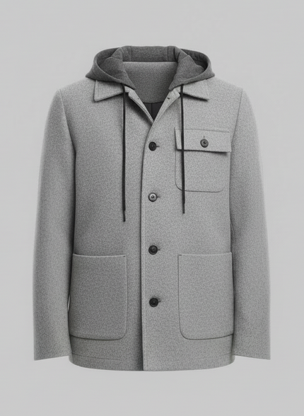 GIUBBINO 770K Talento IN PANNO CON CAPPUCCIO FELPA