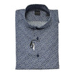 Camicia 390 con motivi floreali a contrasto BOTTEGA ARTIGIANA