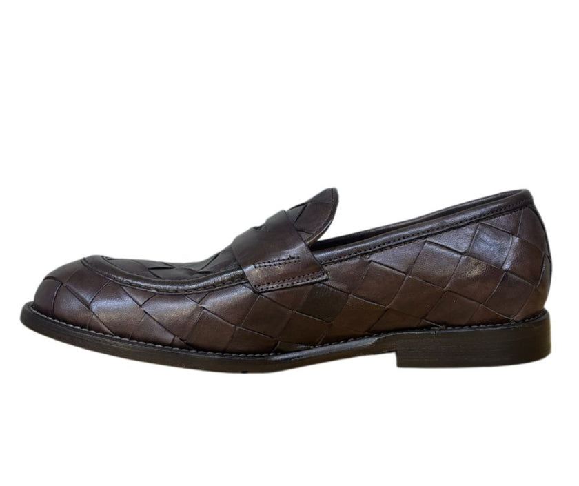 Mocassino In Pelle Modello Intrecciato JP/DAVID