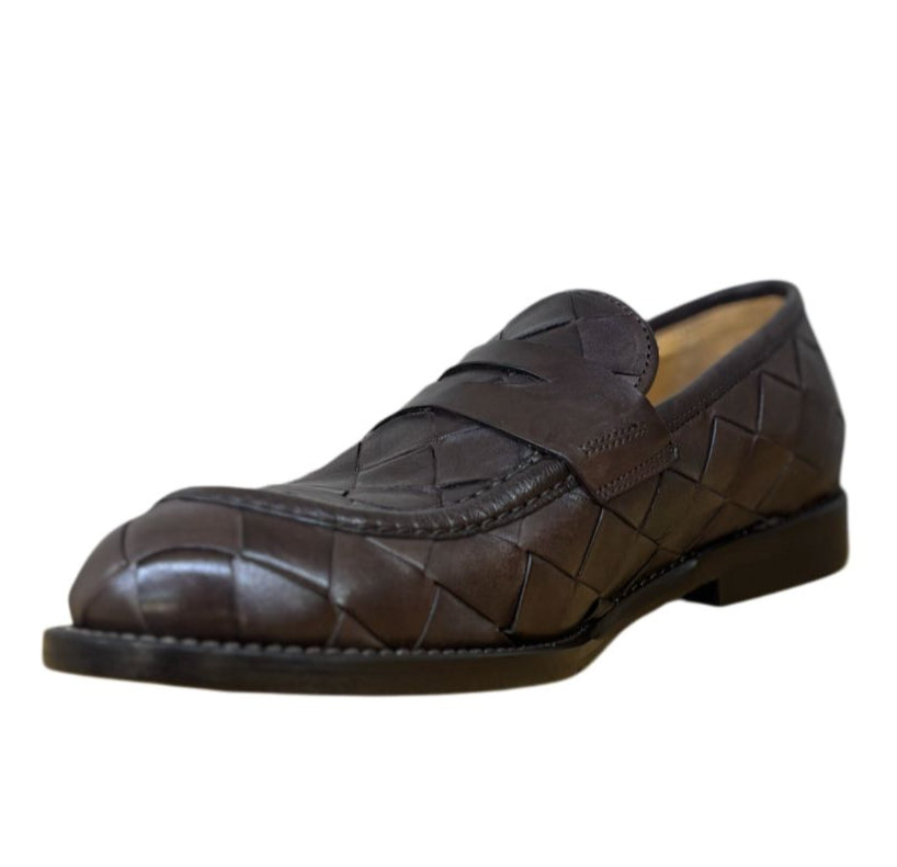 Mocassino In Pelle Modello Intrecciato JP/DAVID