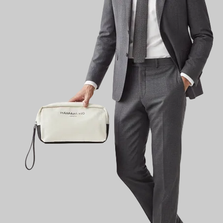 Borsa pochette in tessuto