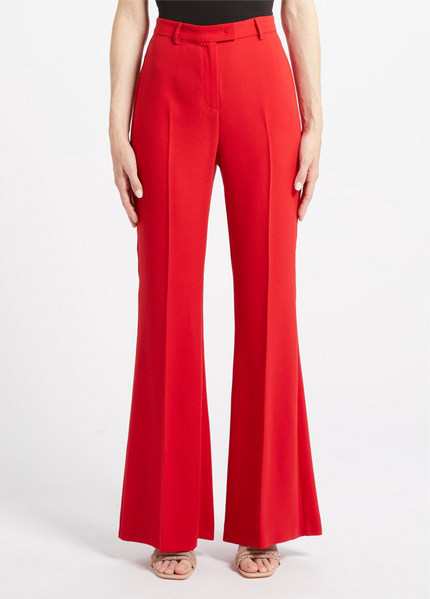 Pantalone taglio flare in envers satin opaco PENNYBLACK