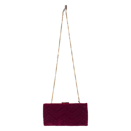 Borsa clutch in velluto stampato