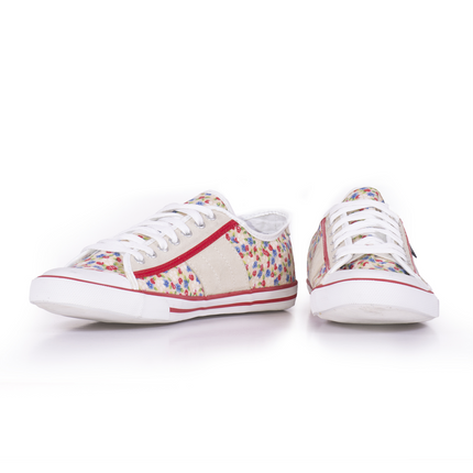 SNEAKERS.....DATE....SNK low white patterned