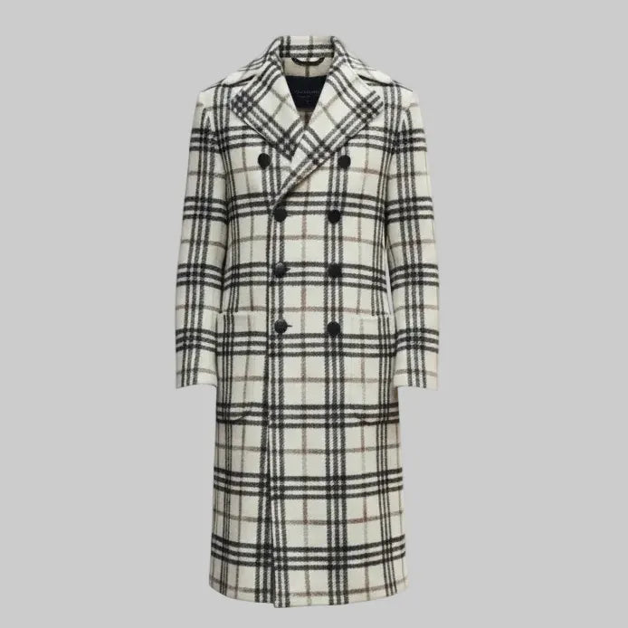 Cappotto 190201B2200 Doppio Petto a Quadroni
