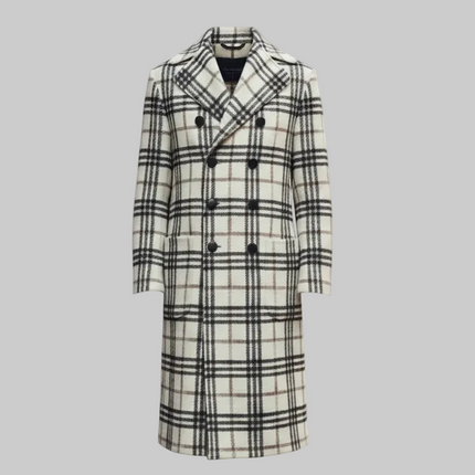 Cappotto 190201B2200 Doppio Petto a Quadroni