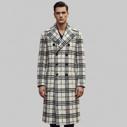 Cappotto 190201B2200 Doppio Petto a Quadroni