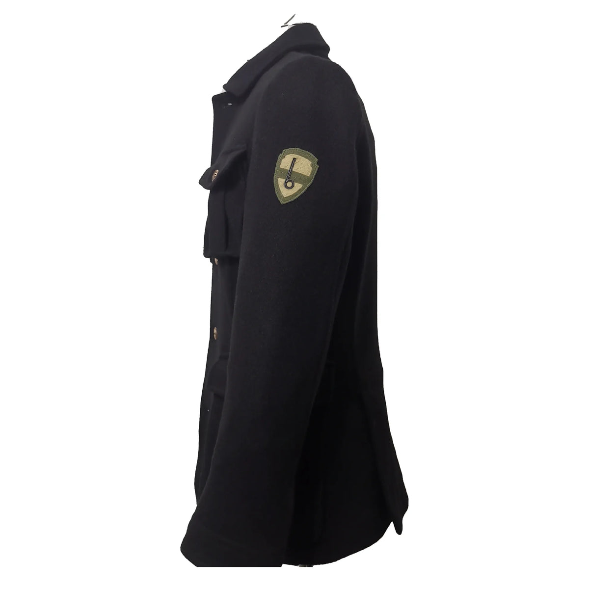 Giacca GI08TPL0156 Sariana in Lana Rasata Nero BERNESE, Blu — dettaglio tessuto | WEMAX