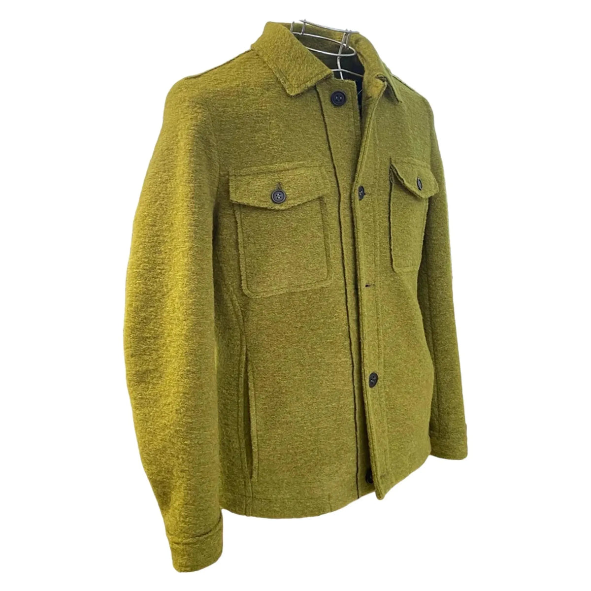 Giacca 4105CERVO Militare in Lana Cotta ALTATENSIONE, Verde — vista retro/laterale | WEMAX