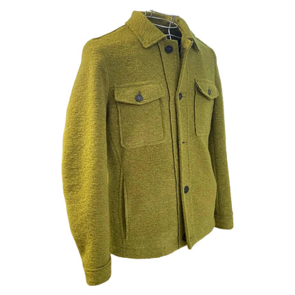 Giacca 4105CERVO Militare in Lana Cotta ALTATENSIONE, Verde — vista retro/laterale | WEMAX