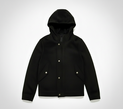 GIUBBINO 4092 IN PANNO CON CAPPUCCIO