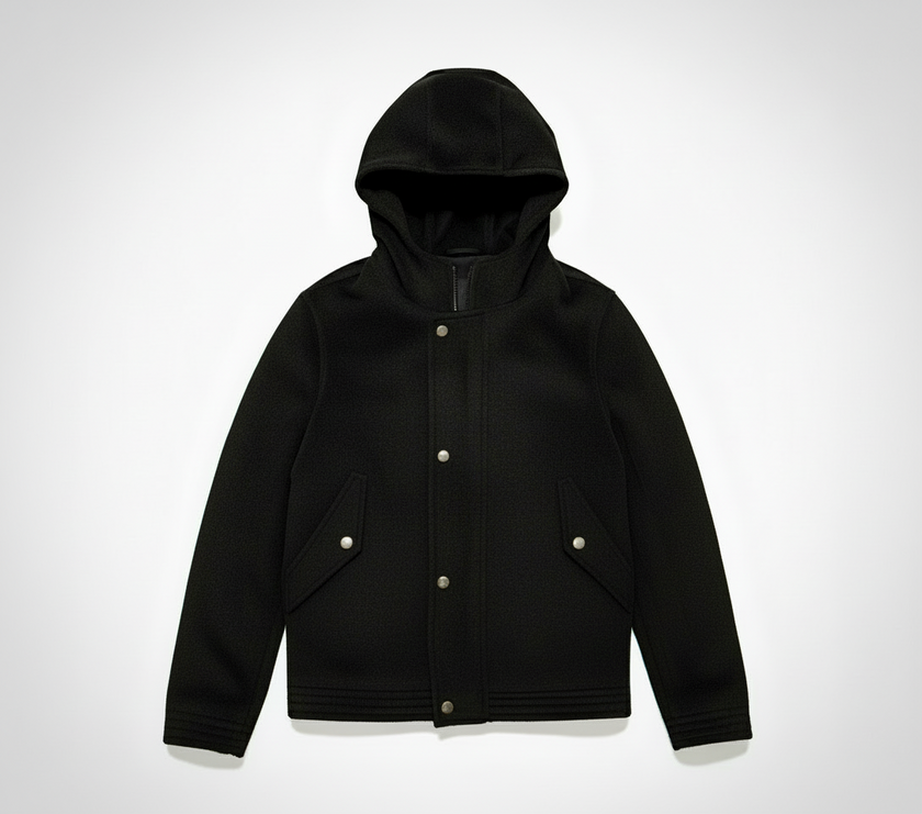 GIUBBINO 4092 IN PANNO CON CAPPUCCIO