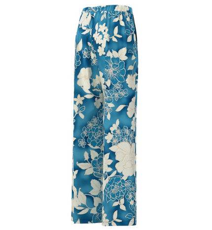 Pantalone DISTANT in twill fluido a fantasia