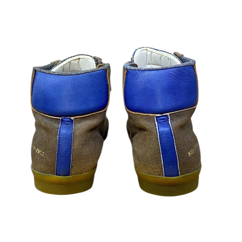 Sneakers Collo Alto in pelle scamosciato