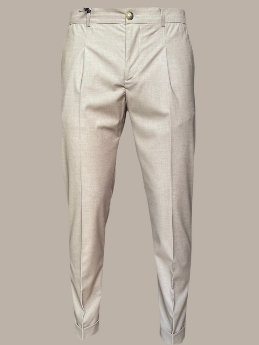 Pantalone in tela con tasche alla francese ELIO SANTINI