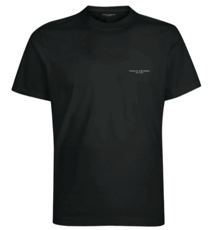 T-Shirt giro collo fit regolare con logo PAOLO PECORA