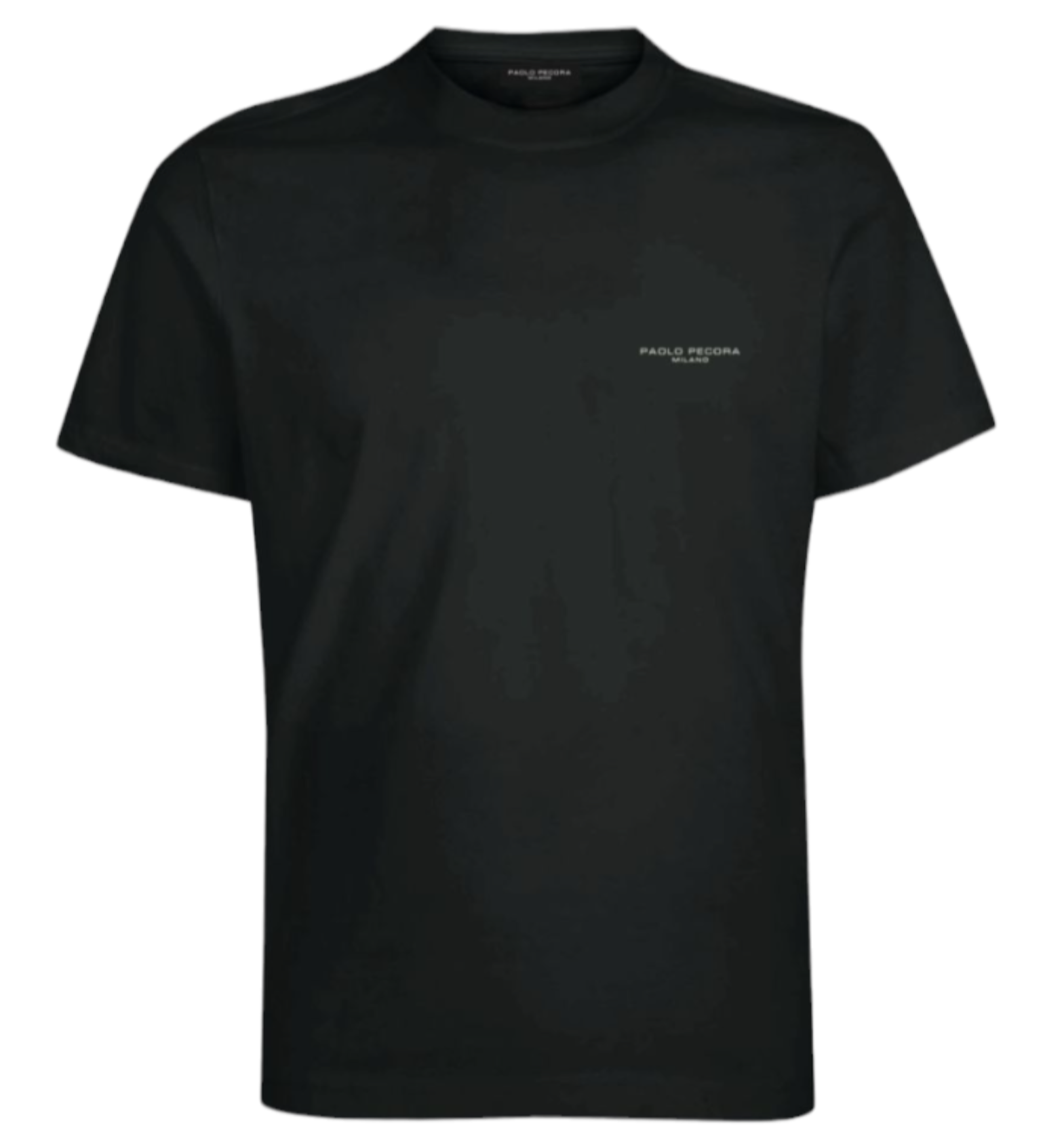 T-Shirt giro collo fit regolare con logo PAOLO PECORA