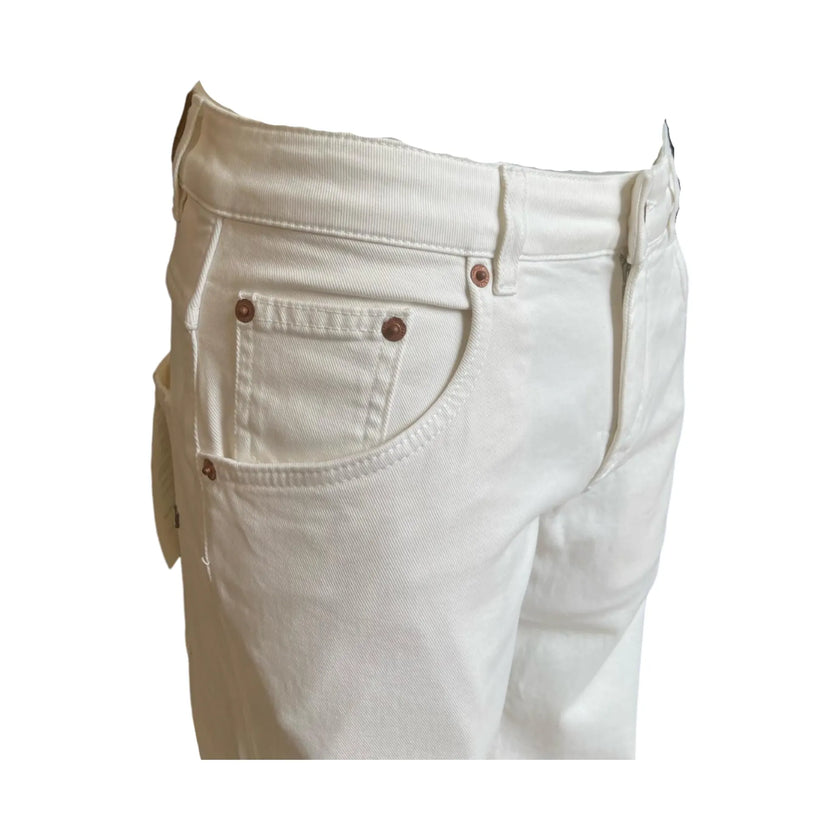 Jeans 5 Tsk Capsule Edition by Camouflage AR & J. CONCEPT CAMOUFLAGE, Bianco — vista retro/laterale | WEMAX