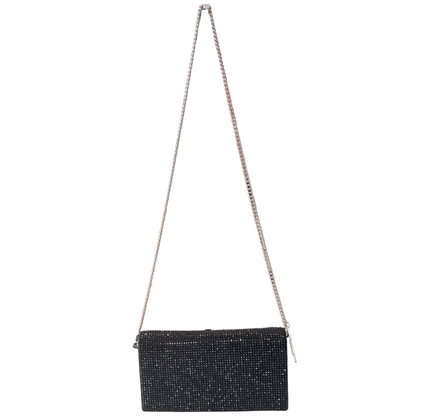 Borsa in eco pelle con strass