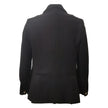 Giacca GI08TPL0156 Sariana in Lana Rasata Nero BERNESE, Blu — vista retro/laterale | WEMAX
