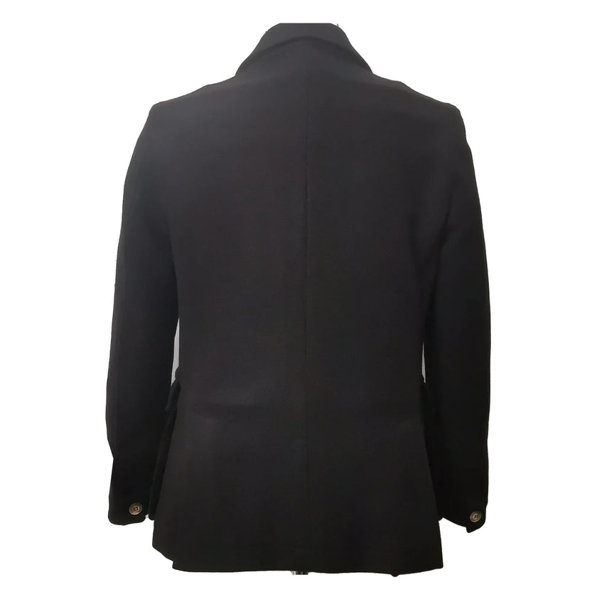 Giacca GI08TPL0156 Sariana in Lana Rasata Nero BERNESE, Blu — vista retro/laterale | WEMAX