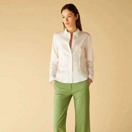 Camicia sartoriale in popeline