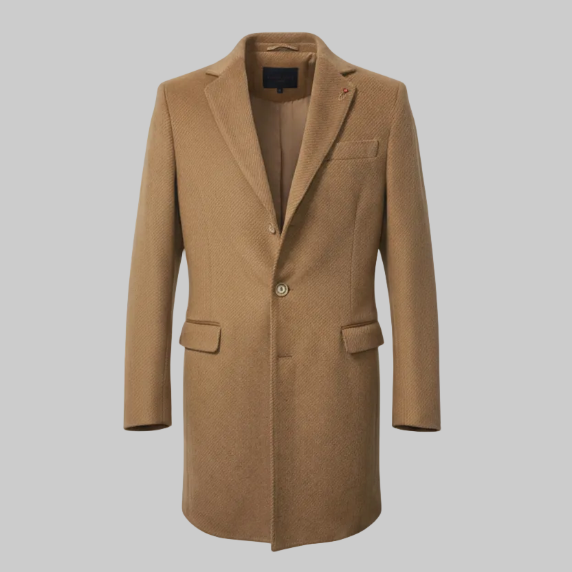 Cappotto CP06 Mono Petto In Lana Diagonale Rever Classico