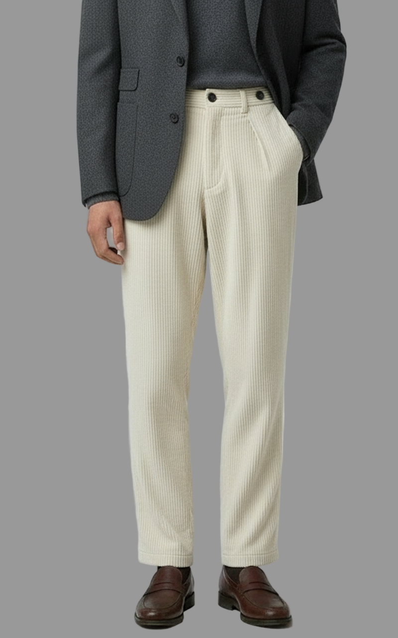 PANTALONE 2569Y ULTIMO IN VELLUTO A COSTE