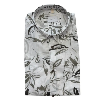 Camicia a fantasia a mezza manica SSEINSE