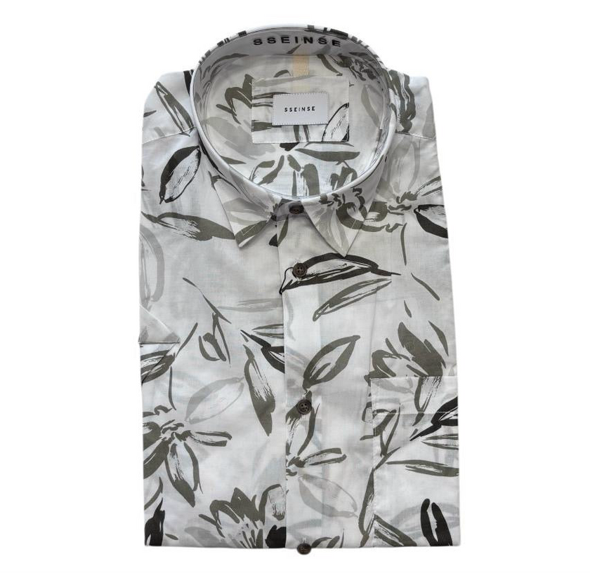 Camicia a fantasia a mezza manica SSEINSE