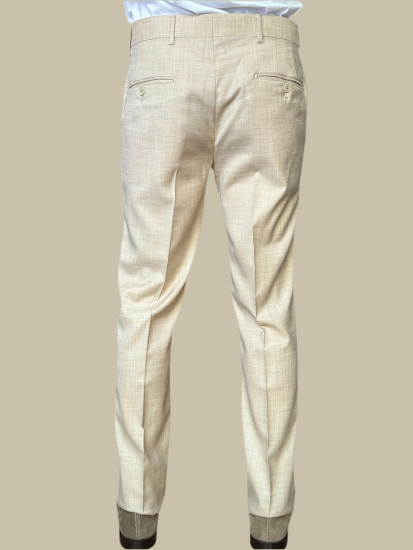 Abito con giacca monopetto in tessuto tela ELIO SANTINI