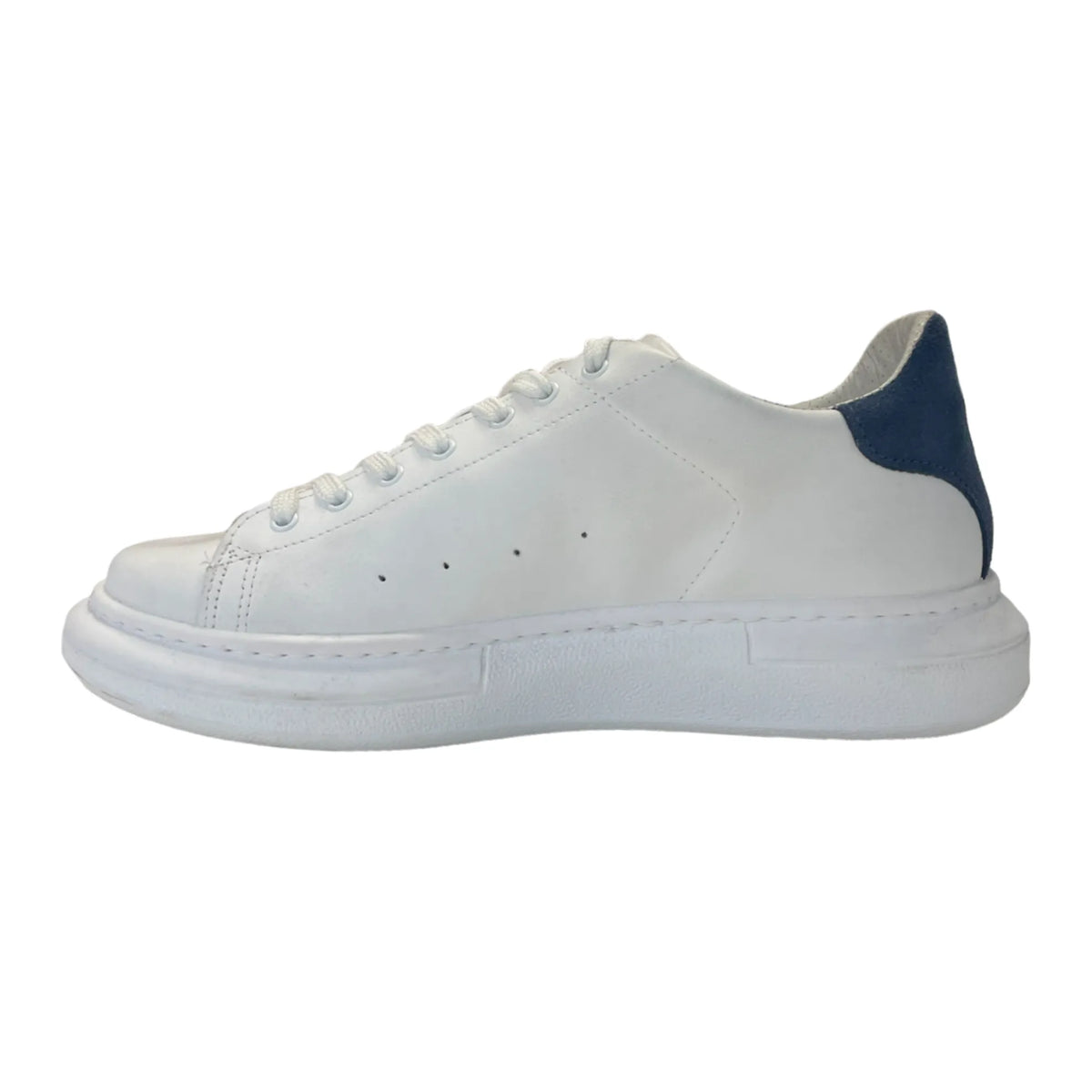 Sneakers 2SU306-007 con dettagli 2 STAR, Bianco — dettaglio tessuto | WEMAX