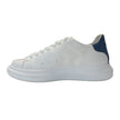 Sneakers 2SU306-007 con dettagli 2 STAR, Bianco — dettaglio tessuto | WEMAX