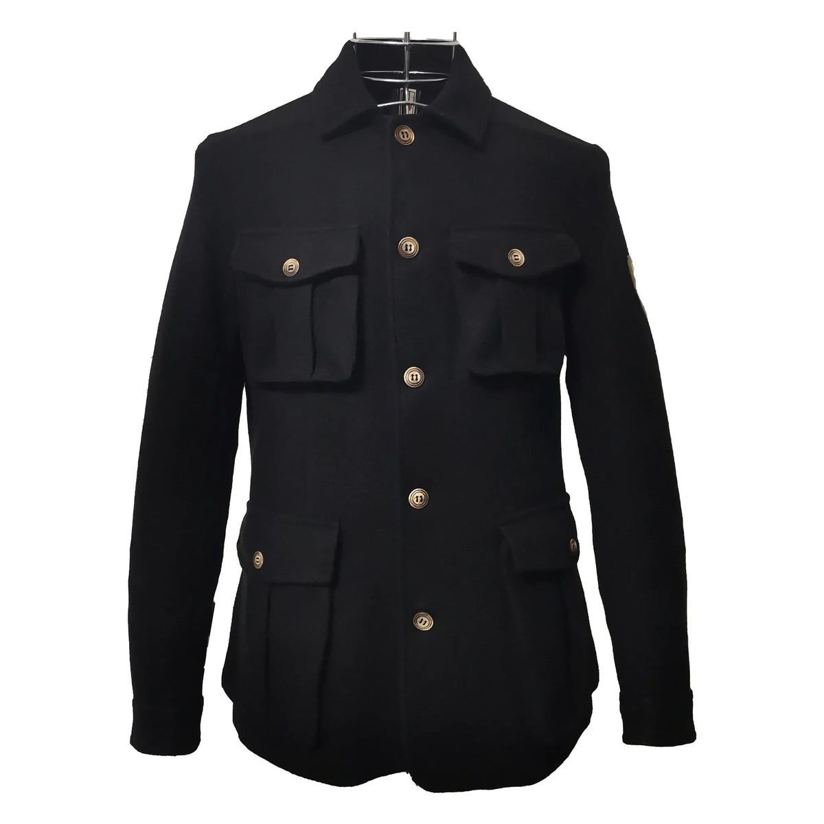 Giacca GI08TPL0156 Sariana in Lana Rasata Nero BERNESE, Blu — vista frontale | WEMAX