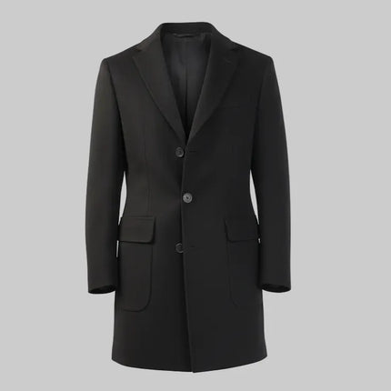 Cappotto MILANO1500 Monopetto in Cashmere e Cinturino sul Retro