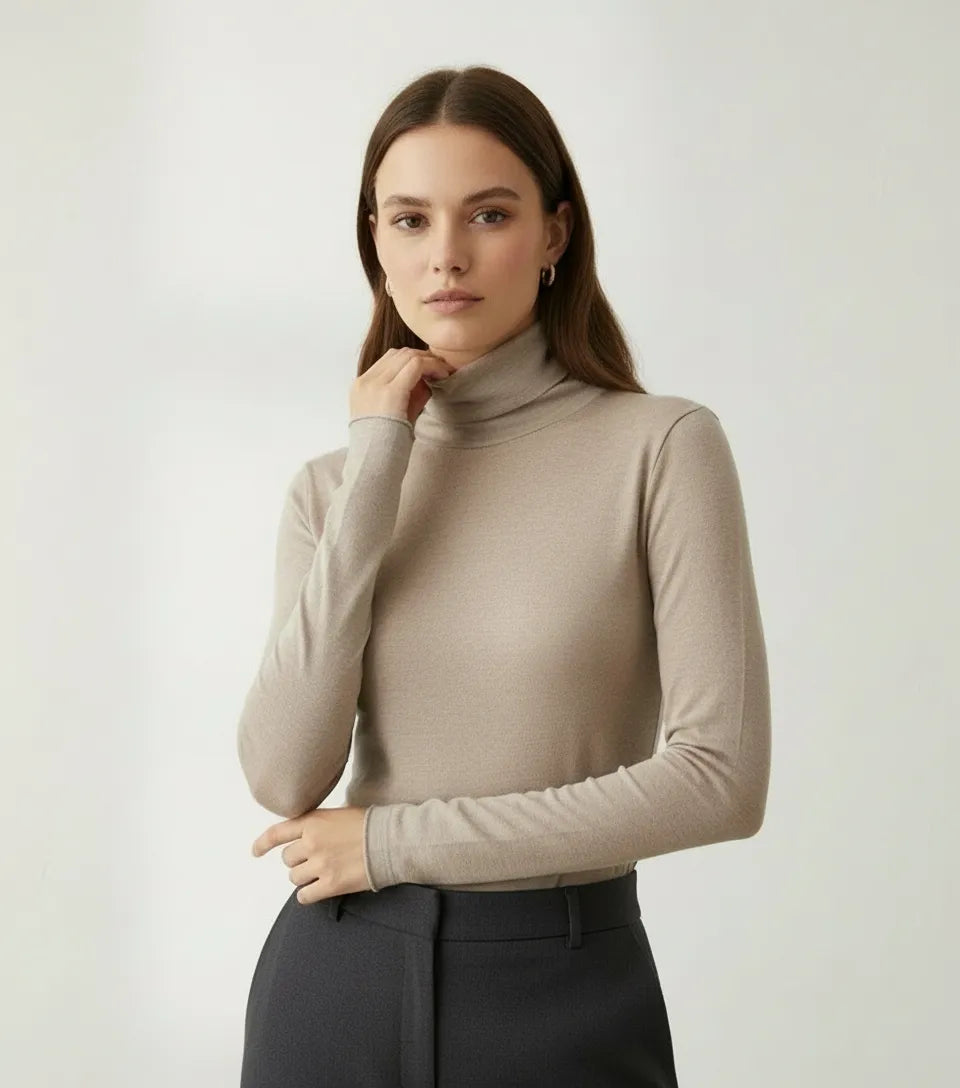 T-SHIRT 512107 COLLO ALTO 9% Cashmere