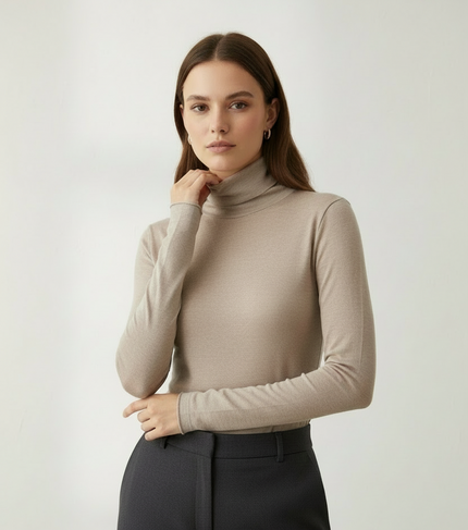 T-SHIRT 512107 COLLO ALTO 9% Cashmere