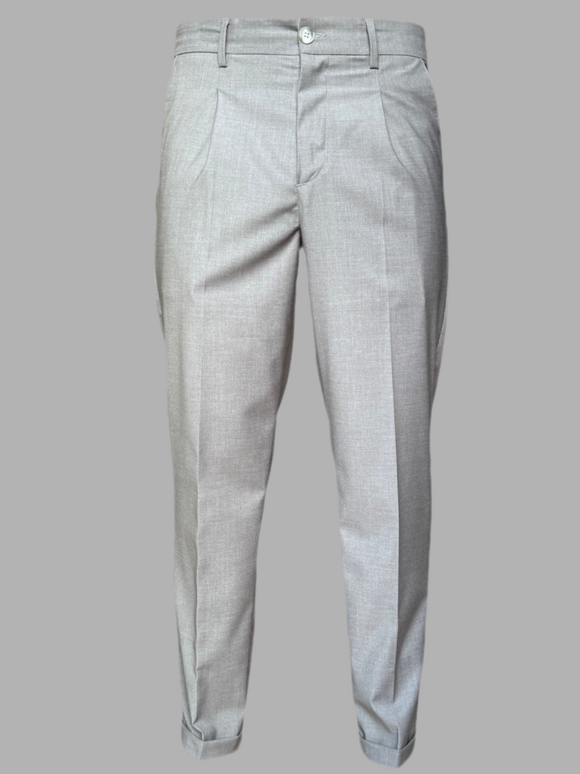 Pantalone con pence e risvolto ELIO SANTINI