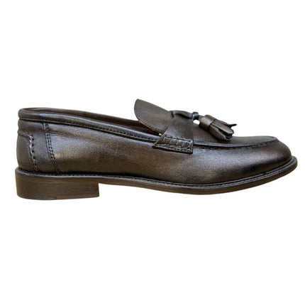 Mocassino 6603 in pelle con ciondoli