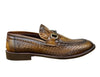 Mocassino in Pelle Intrecciata con Fibbia WOW
