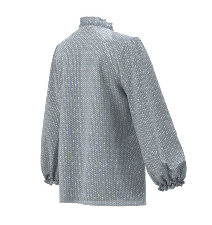 Blusa CALERNO con micro fantasia geometrica