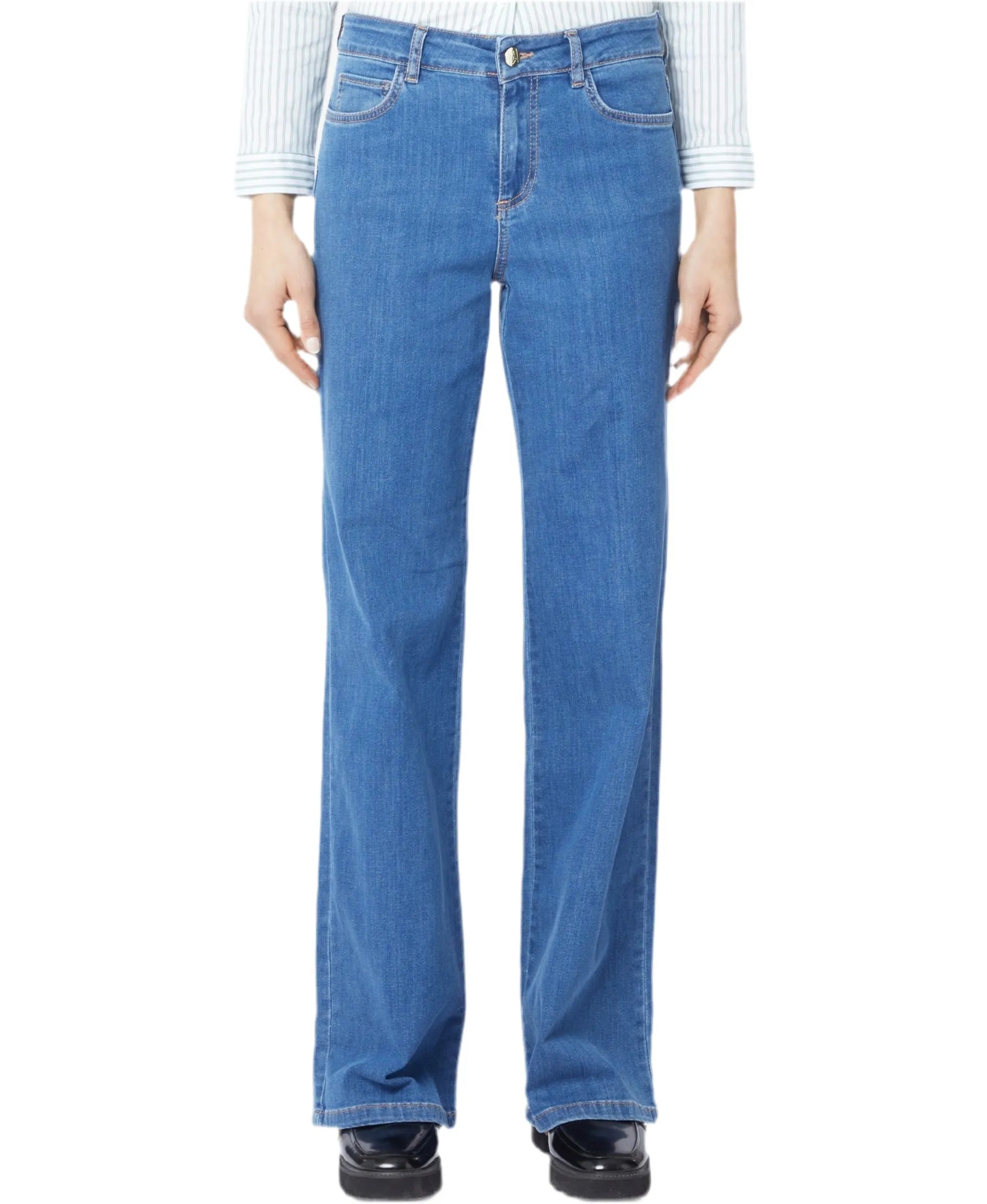 Jeans a palazzo con cinque tasche alla francese EMME MARELLA