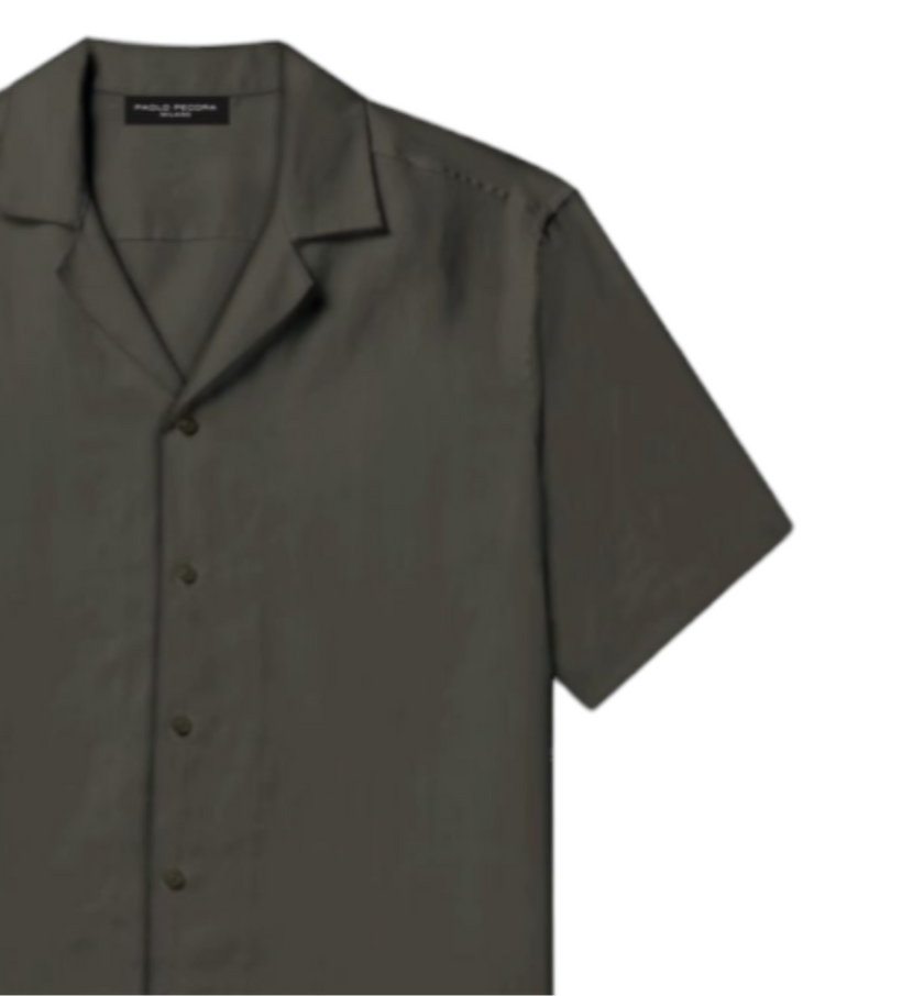 Camicia fit regolare mezza manica PAOLO PECORA