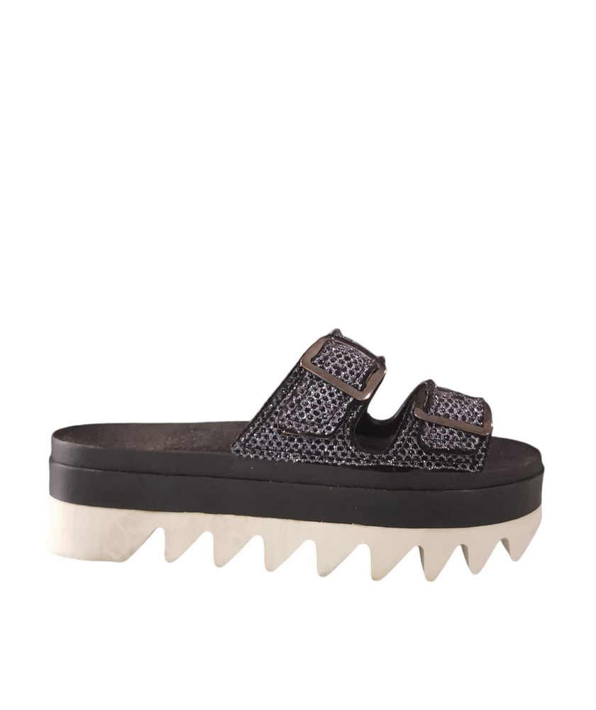 Sandalo glitterato con doppio cinturino SENSI