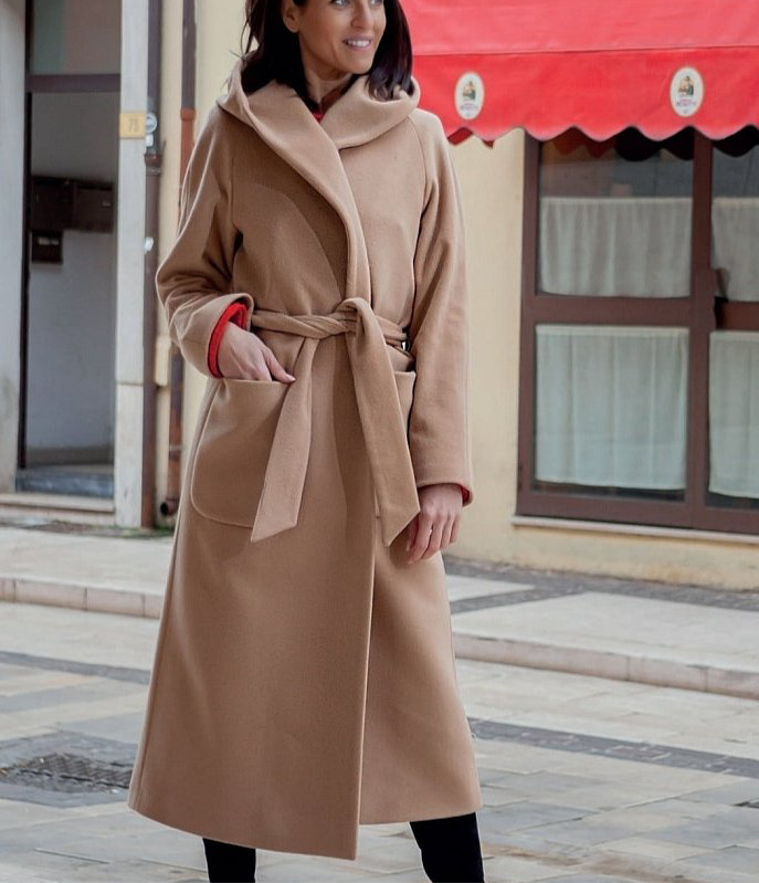 Cappotto Donna a Vestaglia con Collo Sciallato CHIARULLI